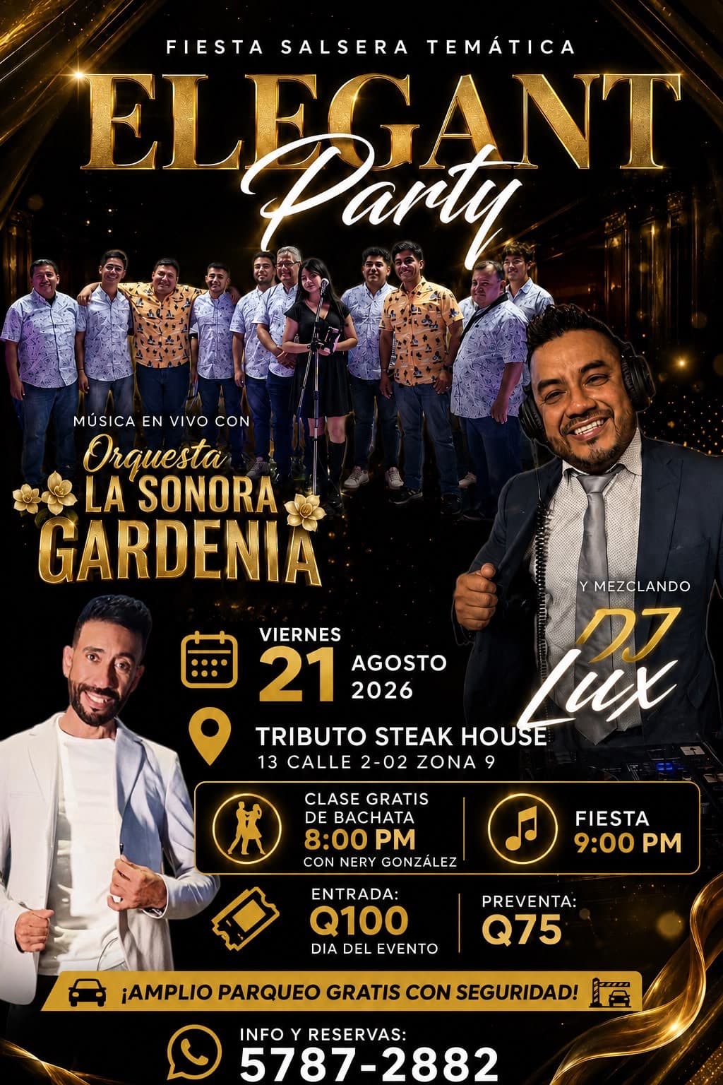 Elegant Party - Themed Salsa Night