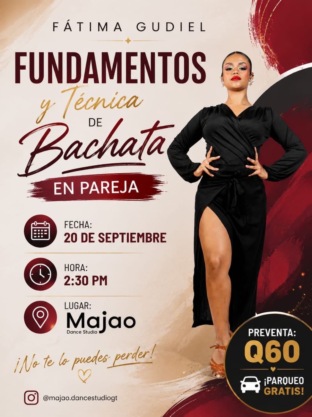 Taller de Fundamentos y Técnica de Bachata en Pareja con Fátima Gudiel