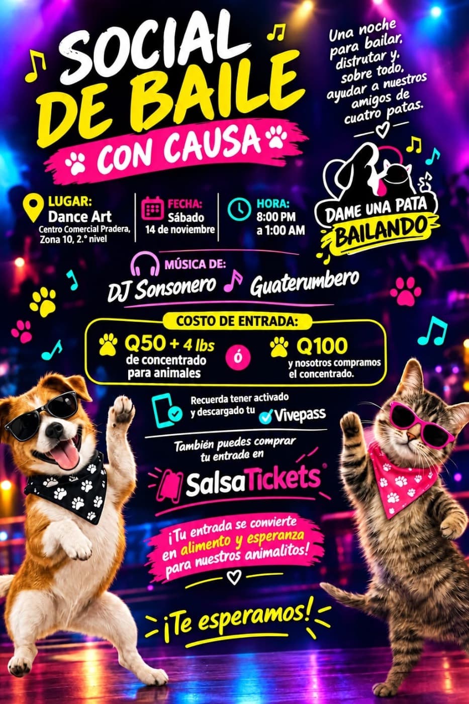 Social de Baile con Causa - Dame una Pata Bailando